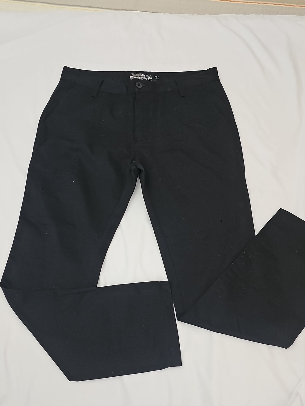 Micro clothing Co. Mens Skinny Fit Black Pants. Size 34x32